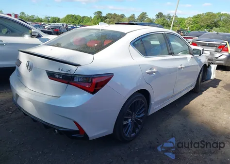 2022 Acura Ilx Premium A-Spec Packages/Technology A-Spec Packages from USA, damaged, VIN 19UDE2F82NA001049